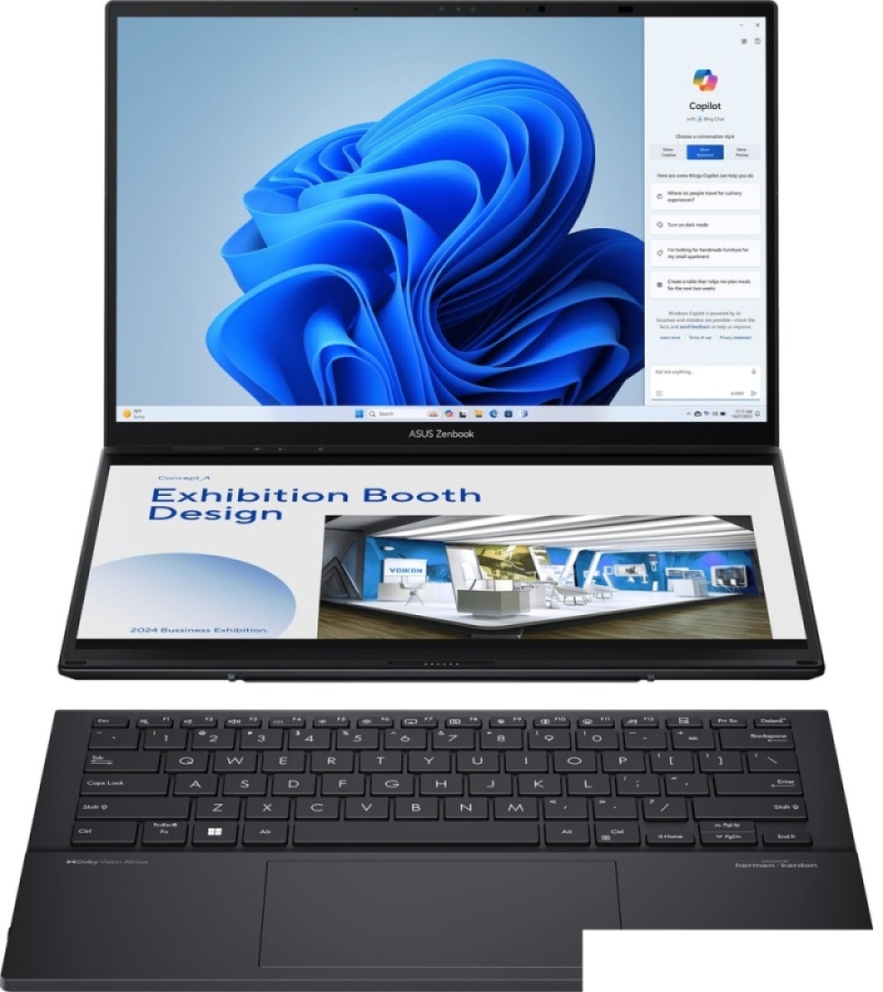 Рабочая станция ASUS Zenbook 14 Duo OLED UX8406MA-QL437W